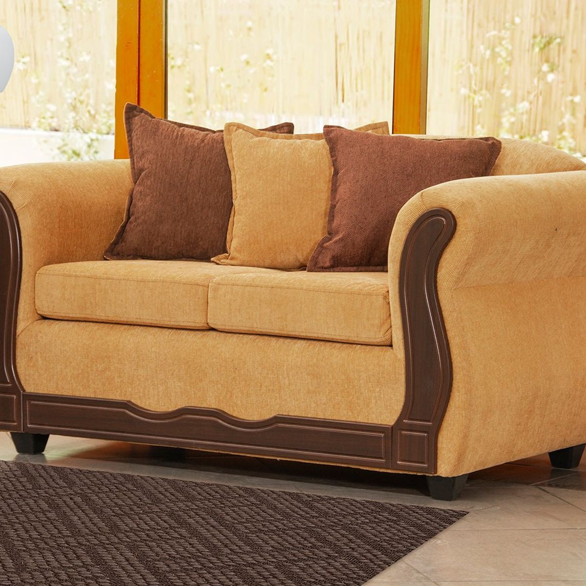 BLACK FACTORY - Sofá 2 Cuerpos Barcelona oro