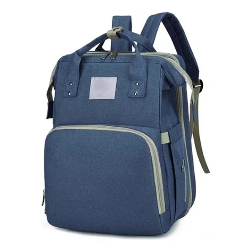 GENERICO - Mochila Panalera Cuna Impermeable Bebe Viaje AZUL CAMUFLAJE