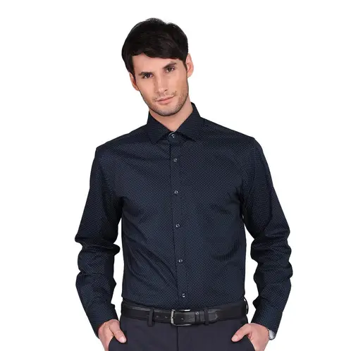 ARROW - Camisa Formal Slim Fit Puntos Spandex Hombre Cuello Italiano