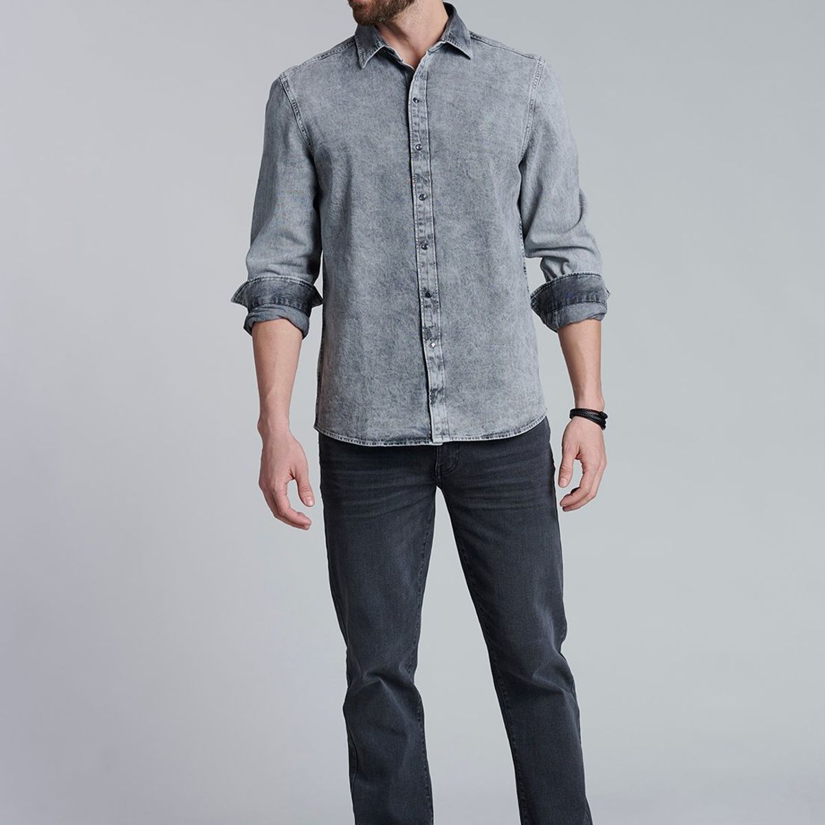 FEROUCH - Camisa Denim Fj Gris Ferouch