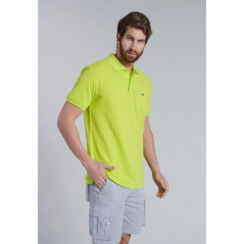 FEROUCH - Polera Basica Pique Amarillo Ferouch