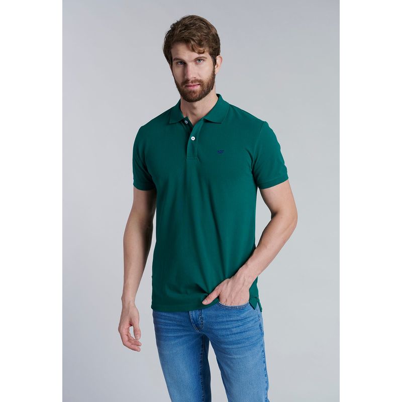 FEROUCH - Polera Basica Pique Verde Ferouch