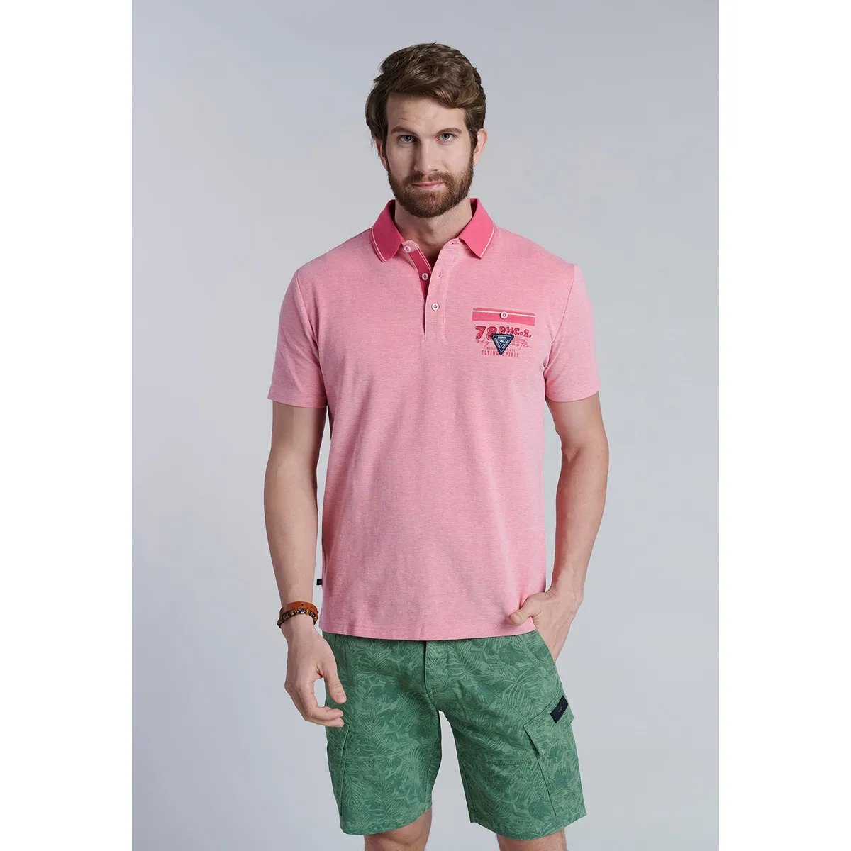 FEROUCH - Polera Polo Texas Rojo Ferouch