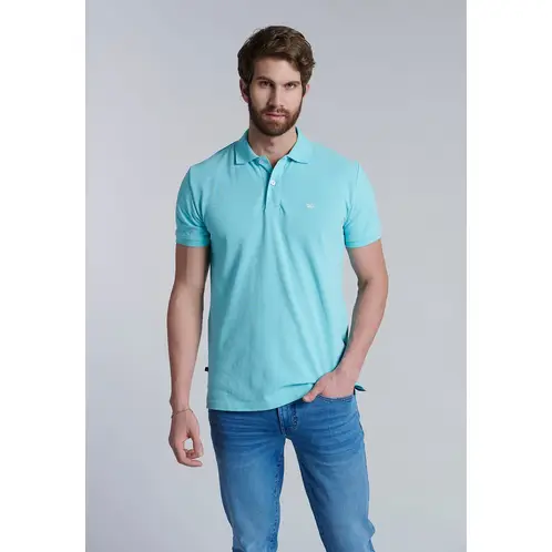 FEROUCH - Polera Basica Pique Azul