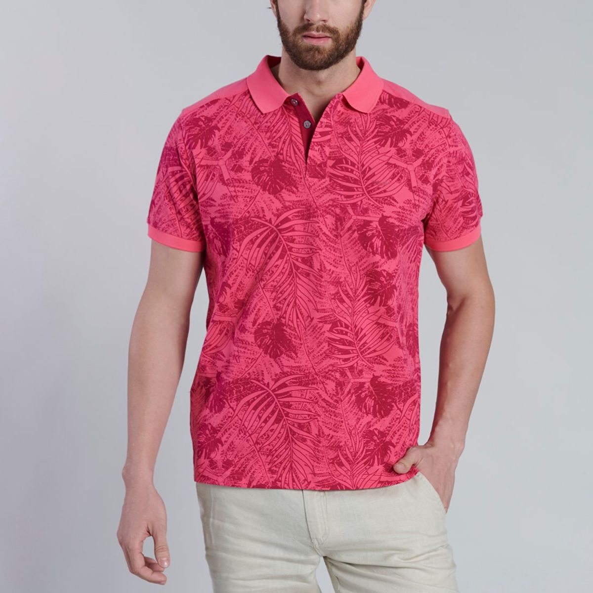 FEROUCH - Polera Polo Miami Rojo Ferouch