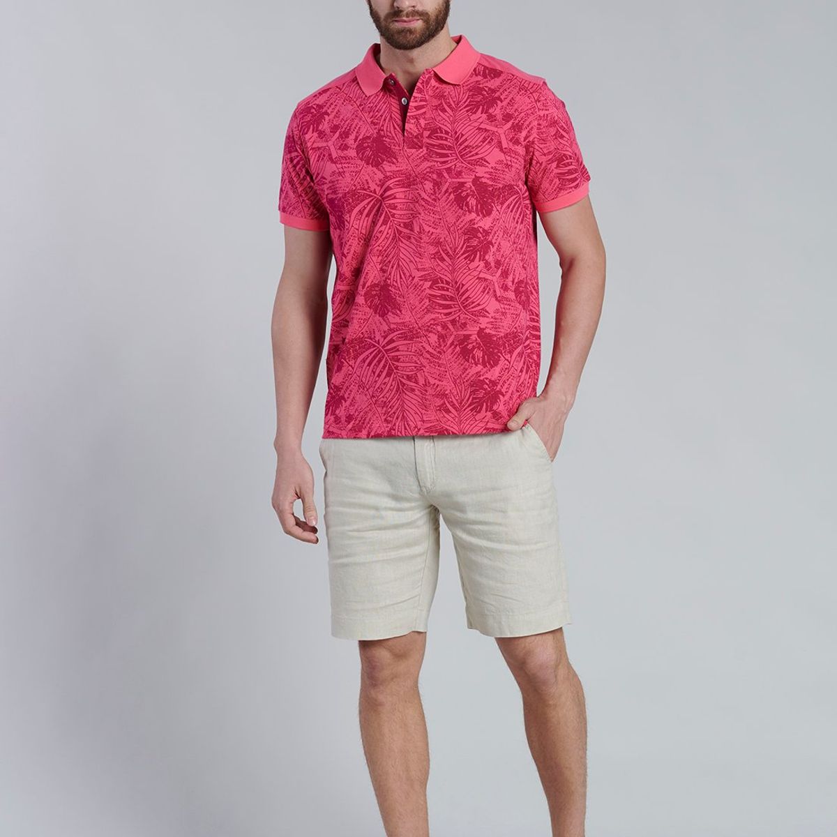 FEROUCH - Polera Polo Miami Rojo Ferouch