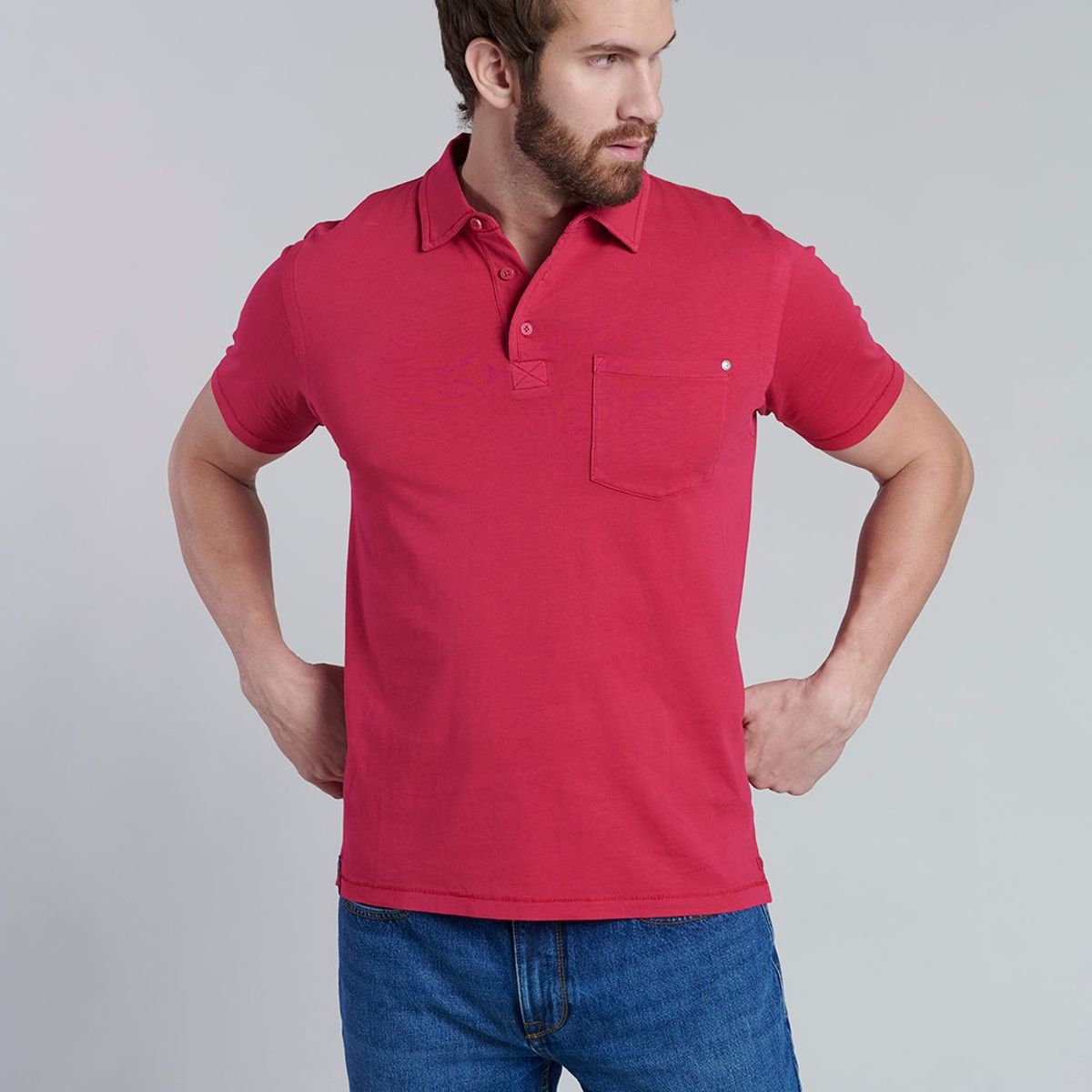 FEROUCH - Polera Polo Orlando Rojo Ferouch