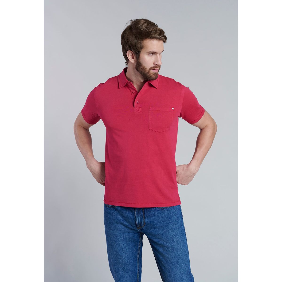 FEROUCH - Polera Polo Orlando Rojo Ferouch