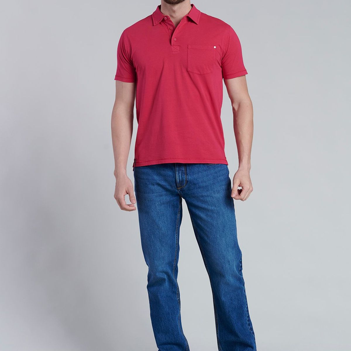 FEROUCH - Polera Polo Orlando Rojo Ferouch