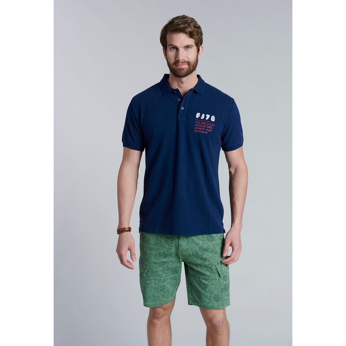 FEROUCH - Polera Polo Santa Monica Azul Ferouch