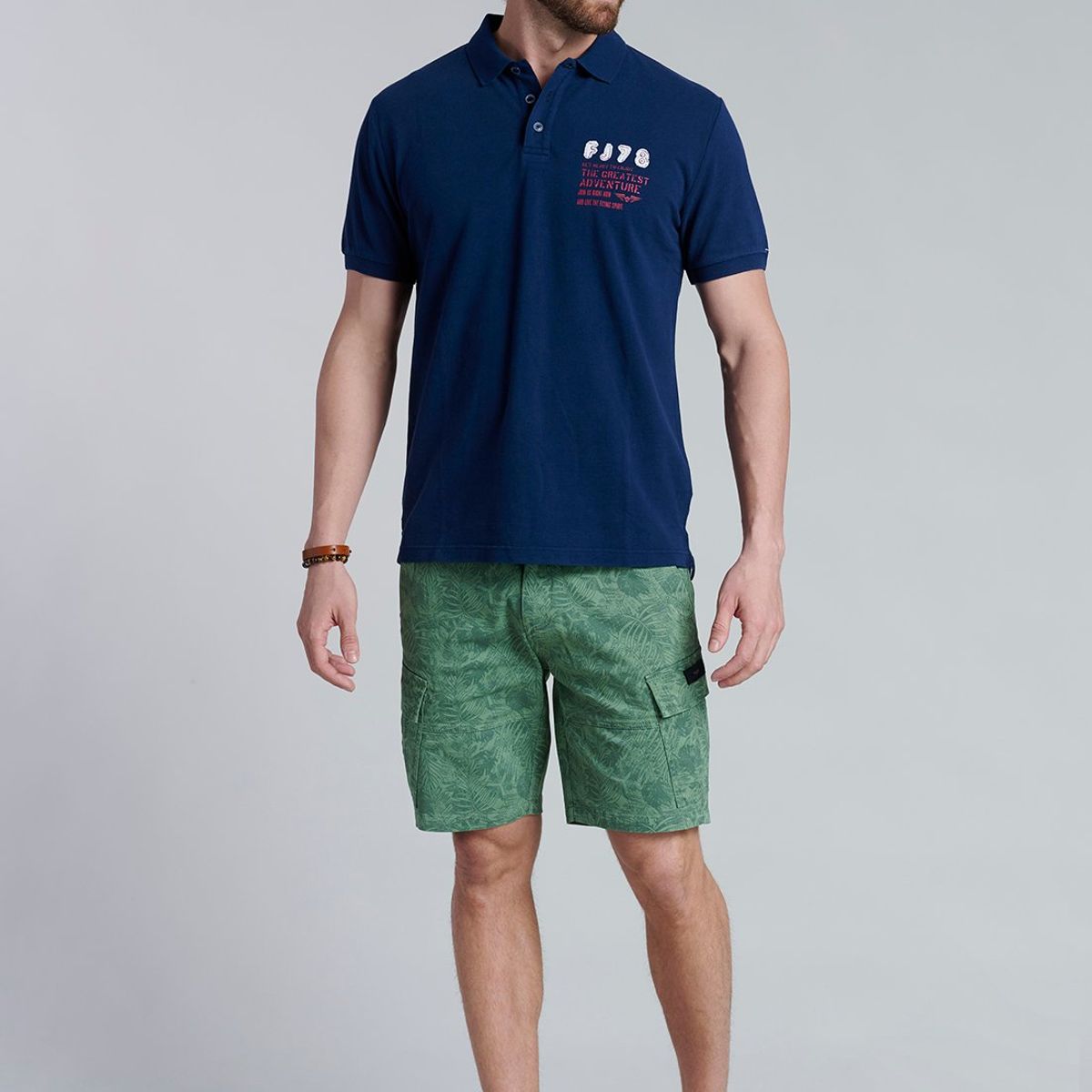 FEROUCH - Polera Polo Santa Monica Azul Ferouch