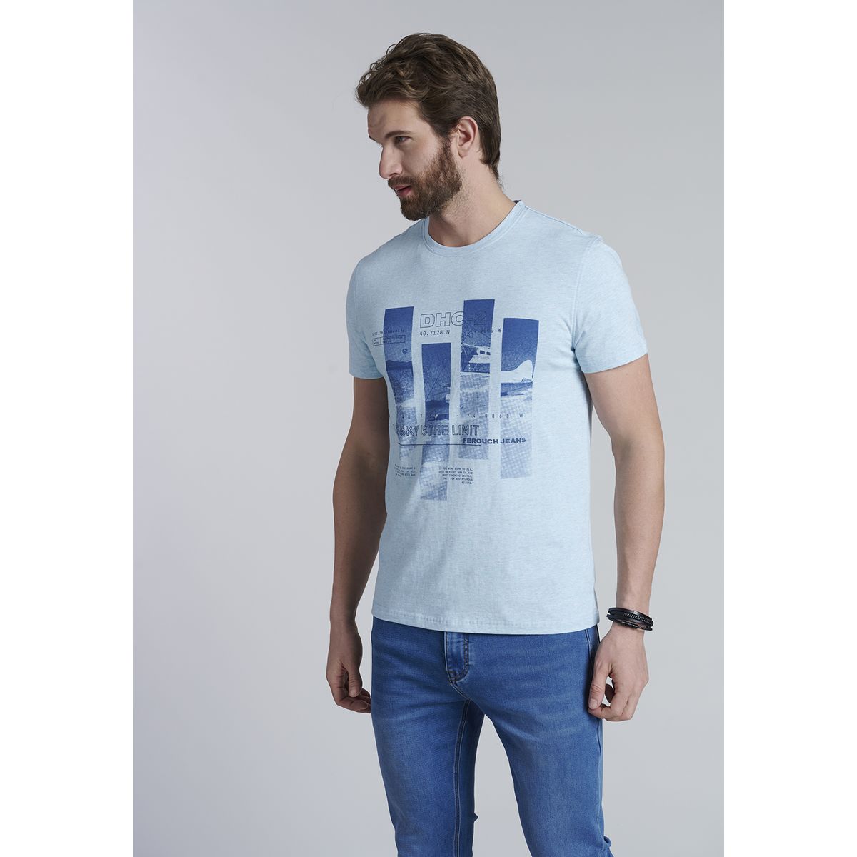 FEROUCH - Polera Cincinnati Turquesa Ferouch