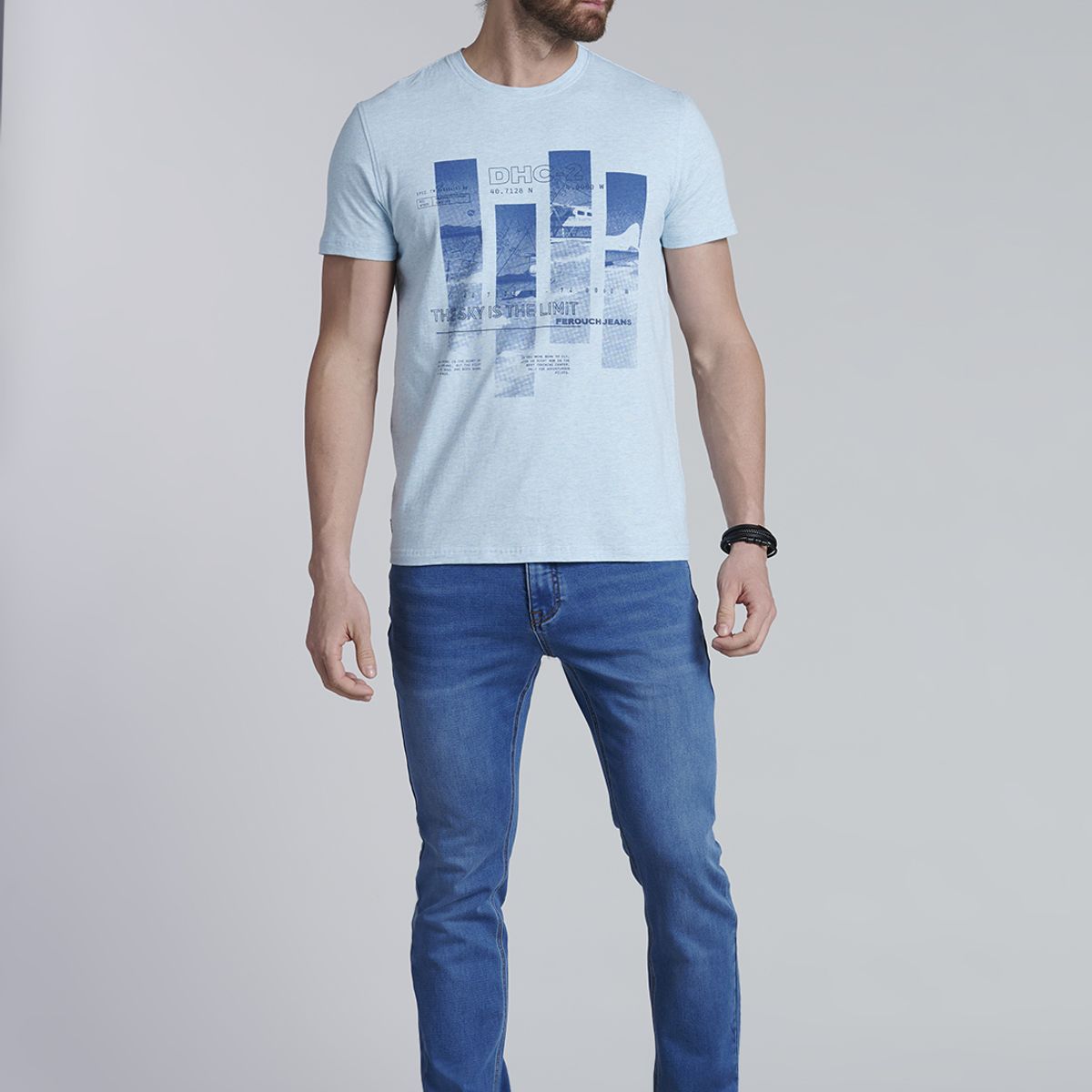 FEROUCH - Polera Cincinnati Turquesa Ferouch