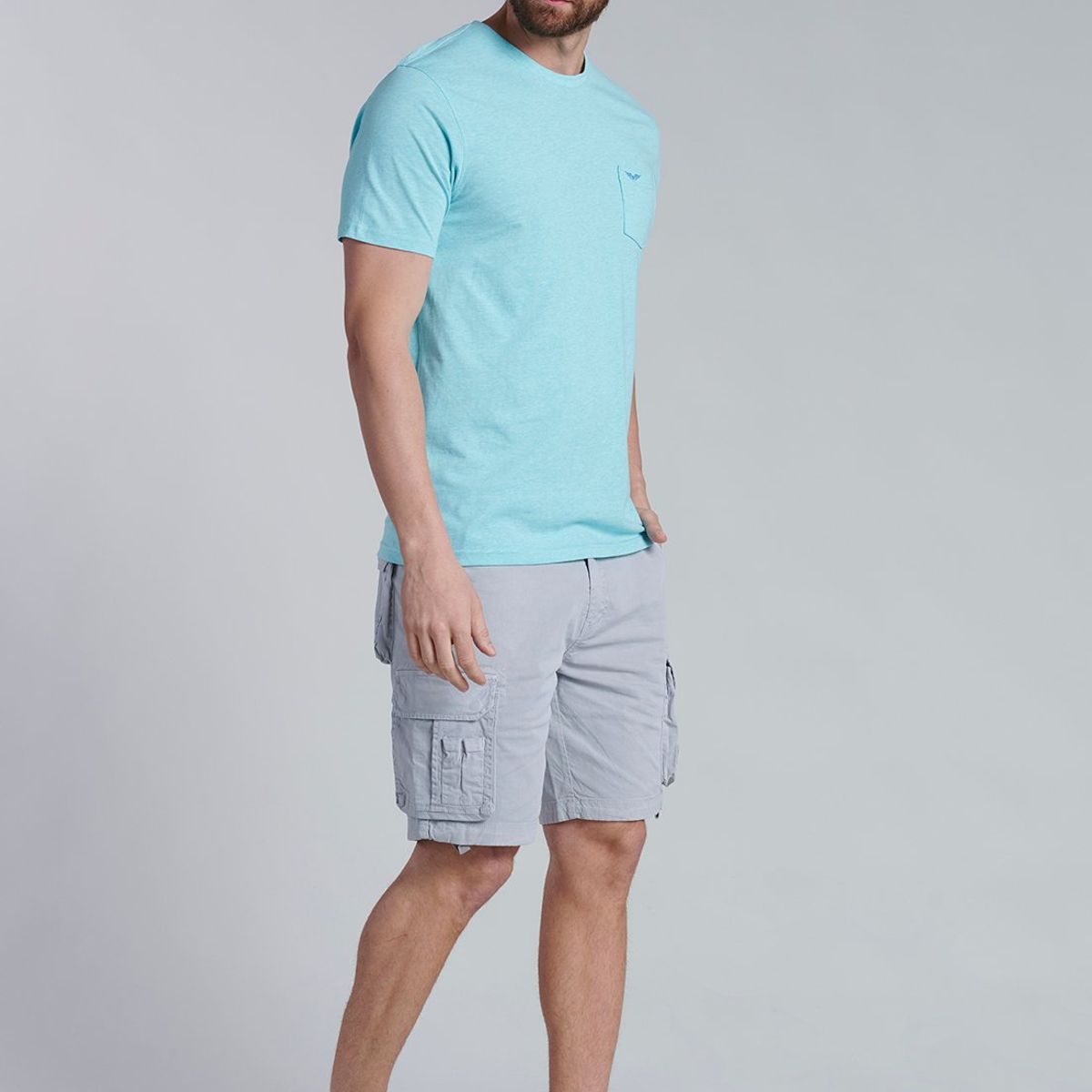 FEROUCH - Polera Bolsillo Houston Turquesa Ferouch