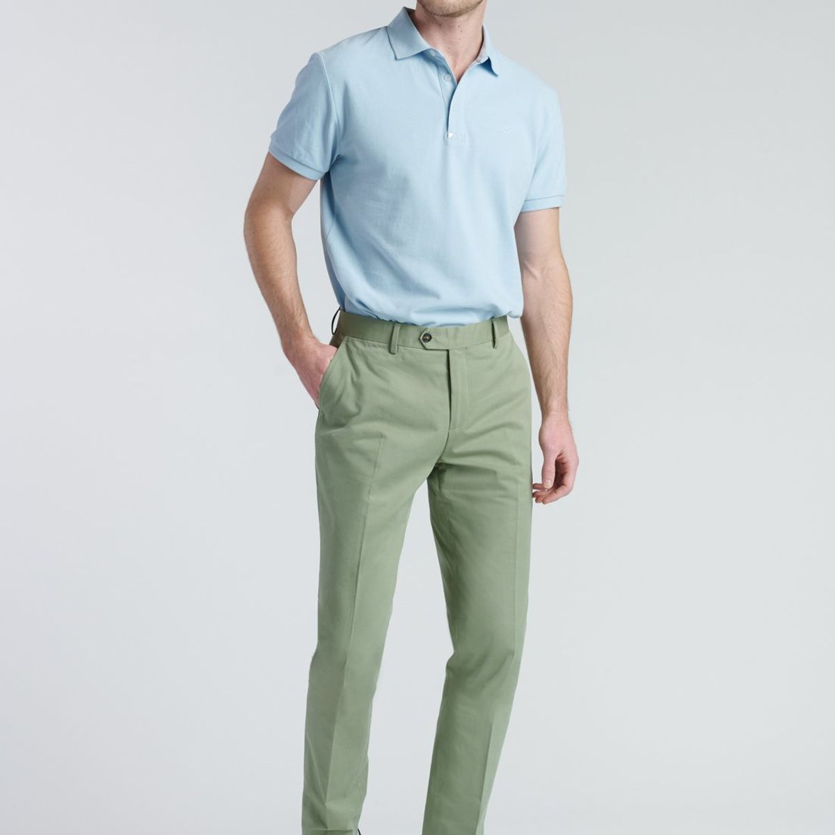 NEW MAN - Pantalon Copenhagen Verde New Man