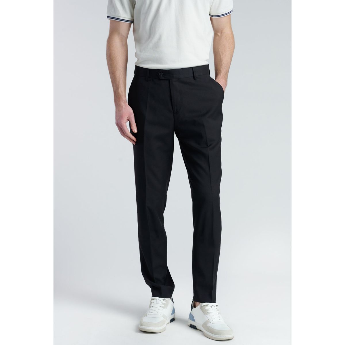 NEW MAN - Pantalon Bailon Negro New Man