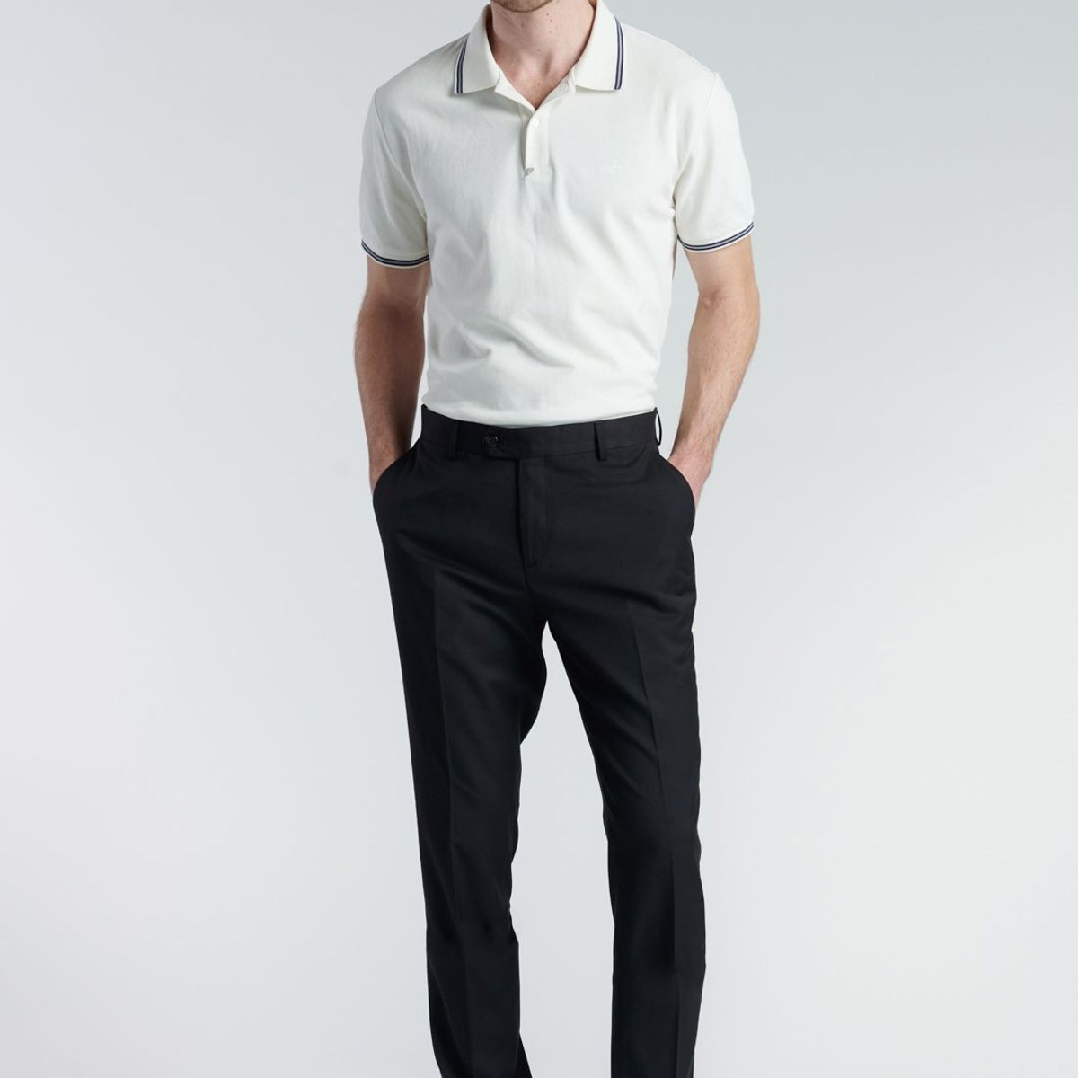 NEW MAN - Pantalon Bailon Negro New Man