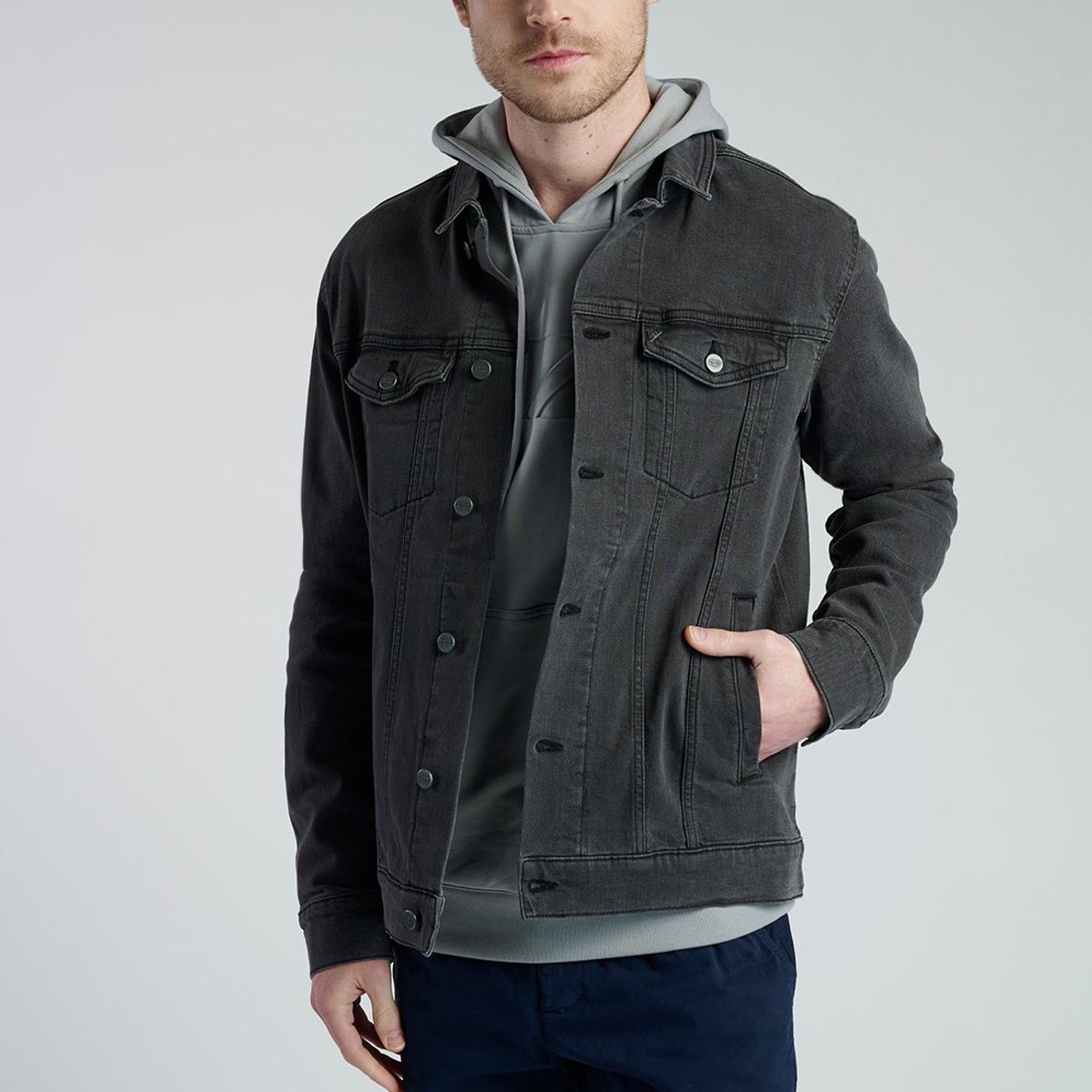 NEW MAN - Chaqueta Reims Negro New Man