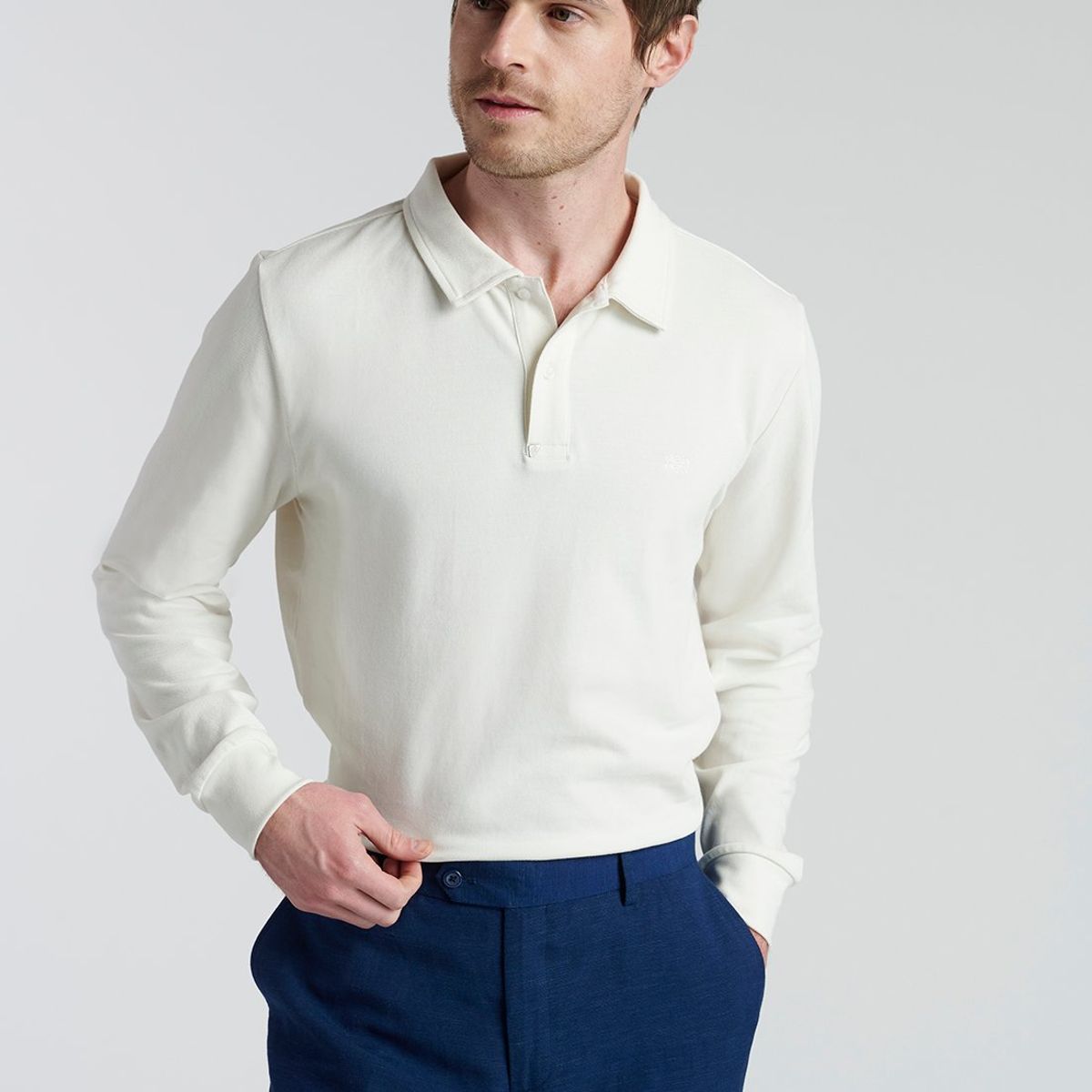 NEW MAN - Polo Alicante Blanco New Man