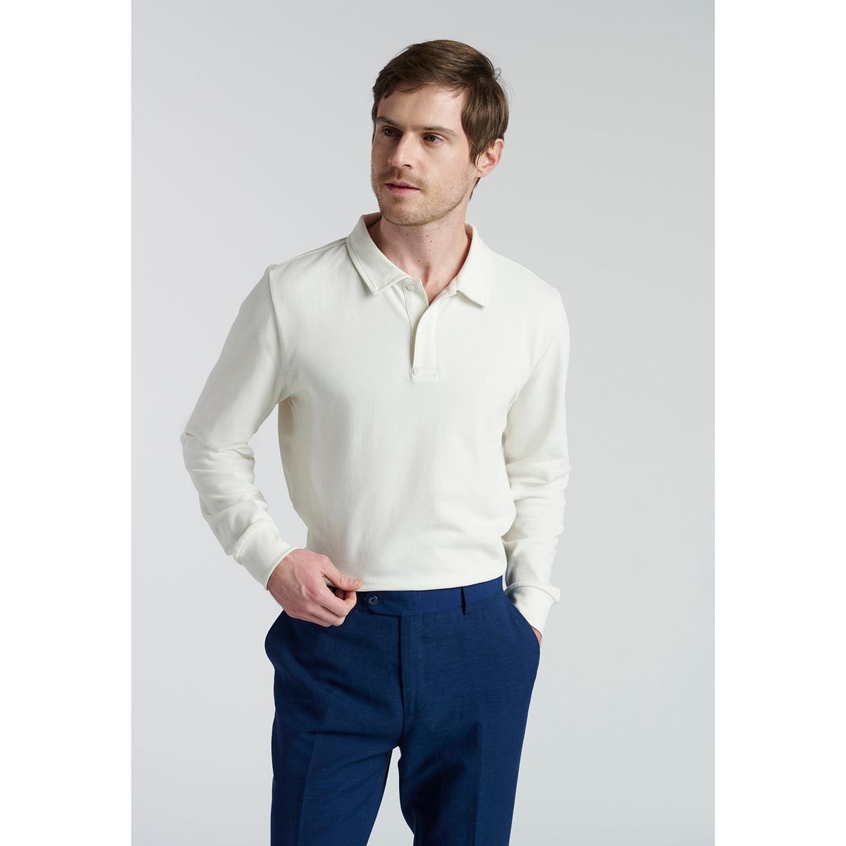 NEW MAN - Polo Alicante Blanco New Man