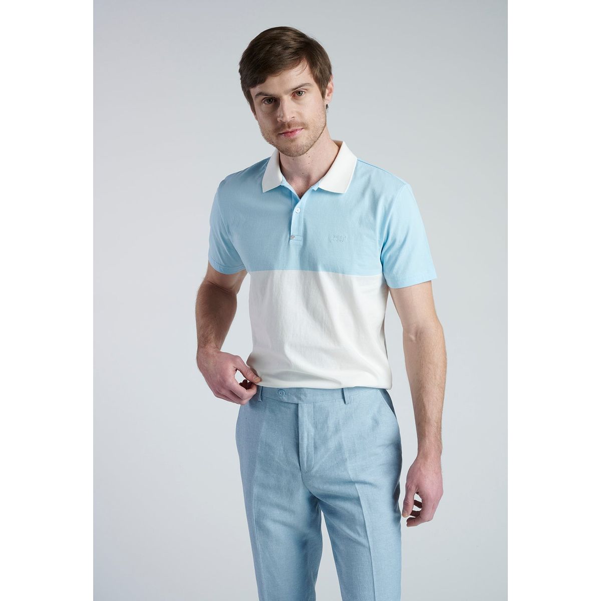 NEW MAN - Polo Trujillos Celeste New Man