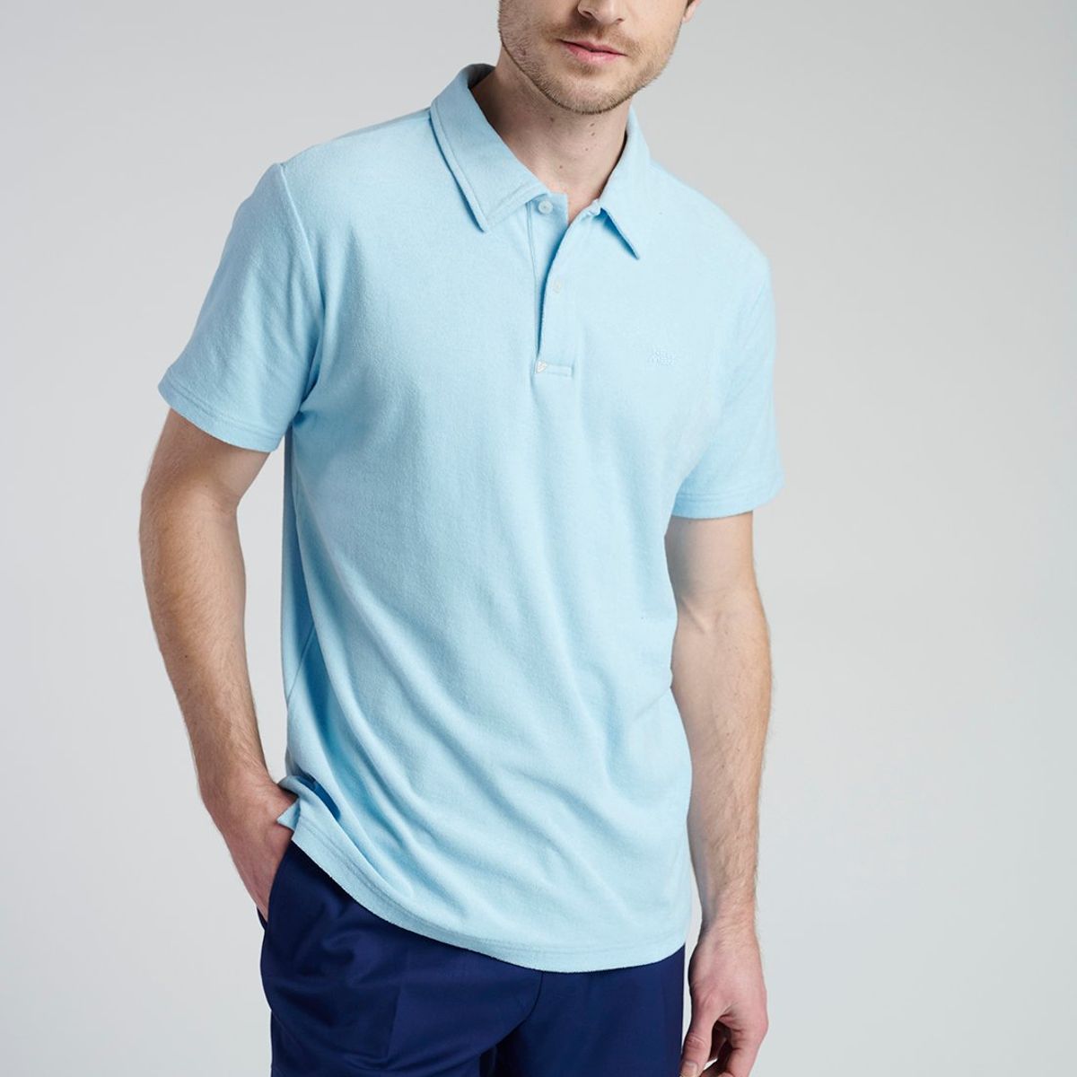 NEW MAN - Polo Ribadeo Celeste New Man