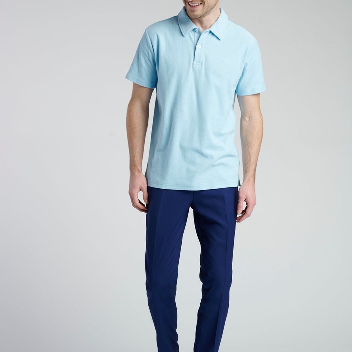 NEW MAN - Polo Ribadeo Celeste New Man