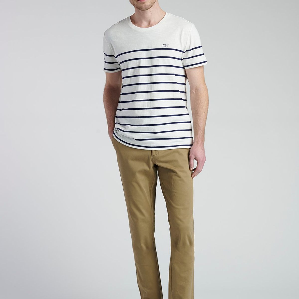 NEW MAN - Polera Badajoz Azul New Man