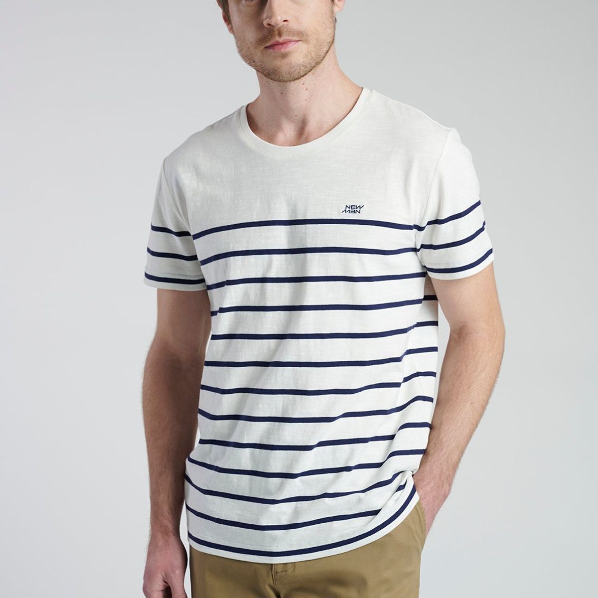 NEW MAN - Polera Badajoz Azul New Man