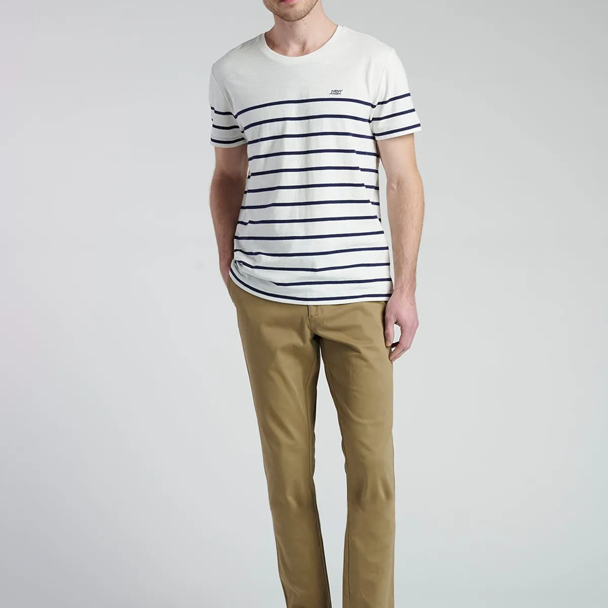 NEW MAN - Polera Badajoz Azul New Man