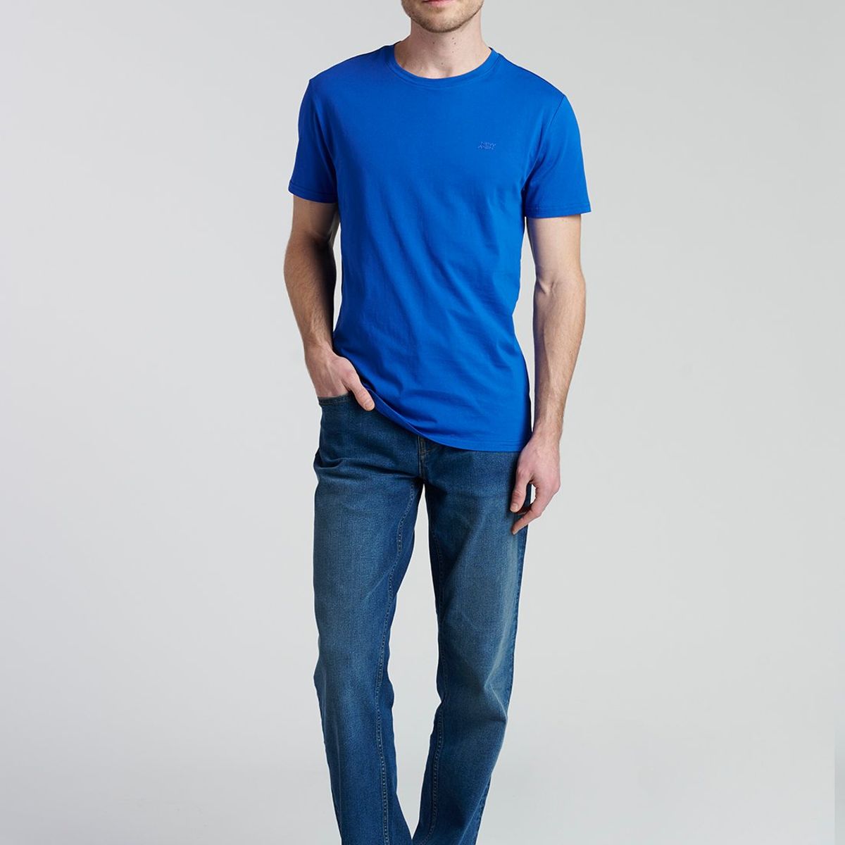 NEW MAN - Polera Mieres Azul New Man