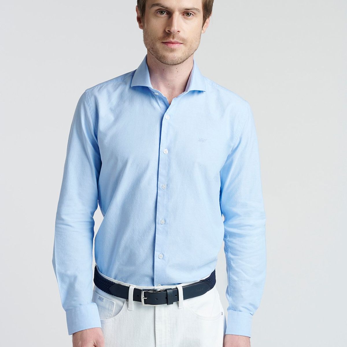 NEW MAN - Camisa Isoter Celeste New Man
