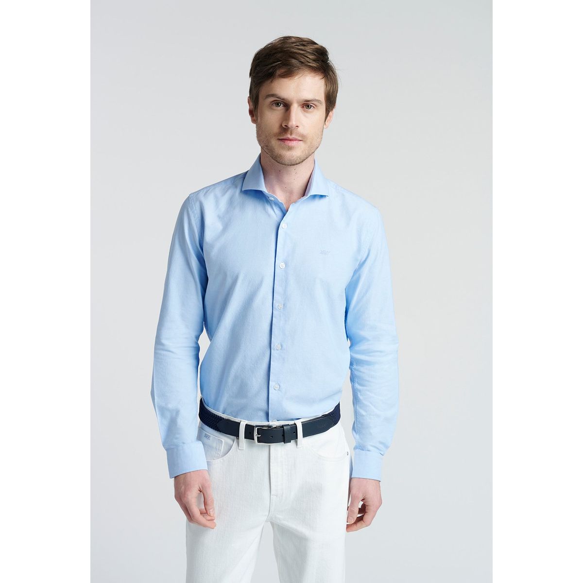 NEW MAN - Camisa Isoter Celeste New Man