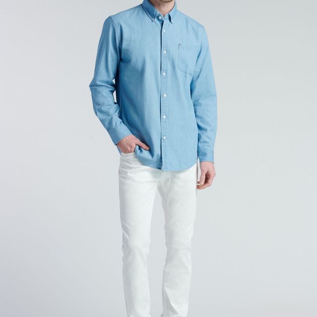 NEW MAN - Camisa Denim Celeste New Man