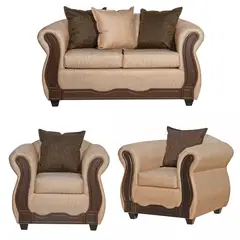 GENERICO - Juego de Living 2 1 1 Serrana Beige