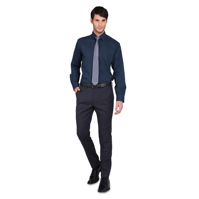 Formal Camisa Azul Marino Hombre ARROW Camisa Azul Oscuro Formal