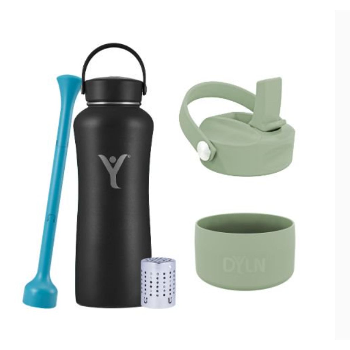 Dyln - Pack Botella Térmica DYLN 1182ml + Filtro + Tapa + Protector