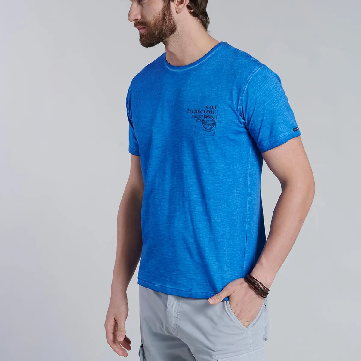 FEROUCH - Polera New York Celeste Ferouch