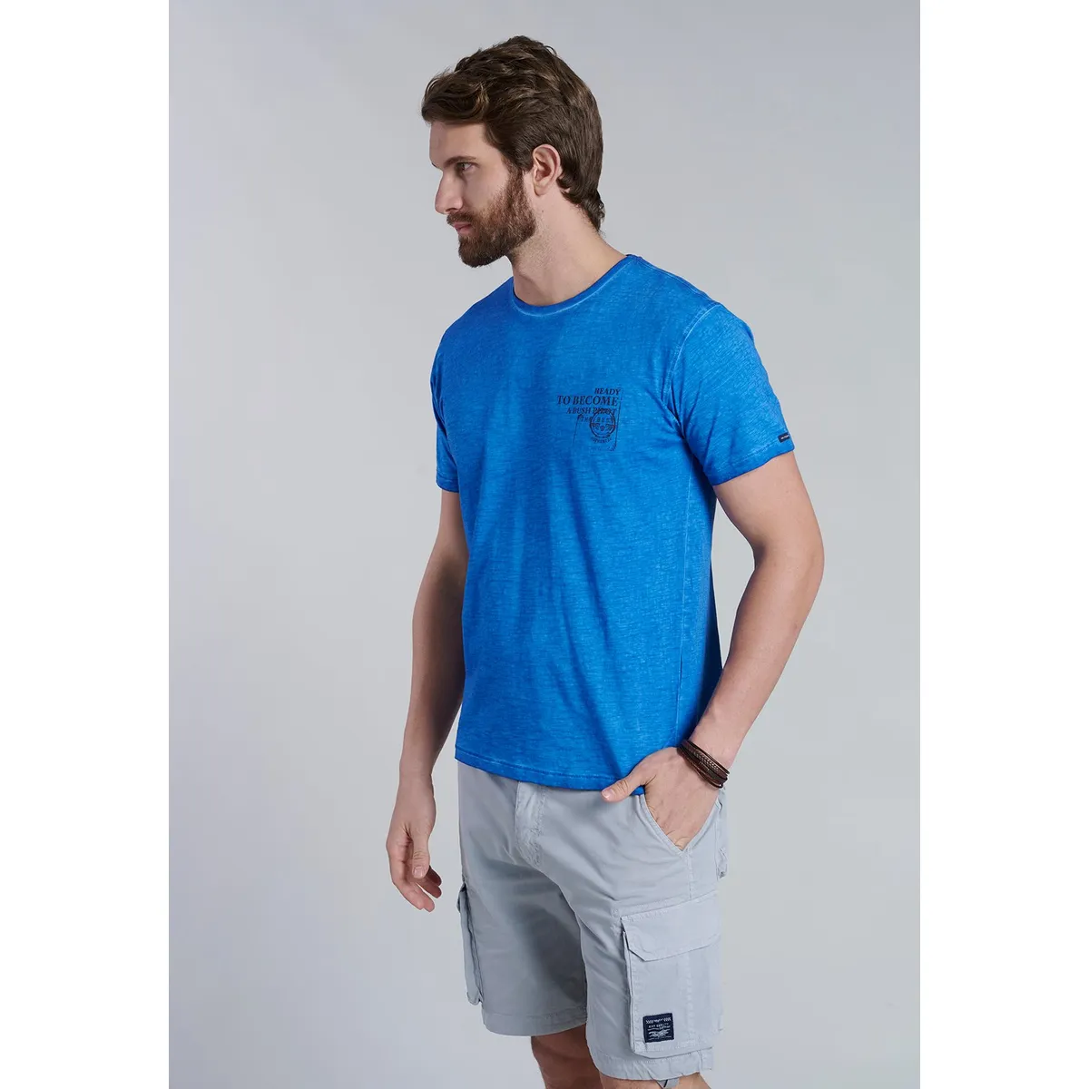 FEROUCH - Polera New York Celeste Ferouch