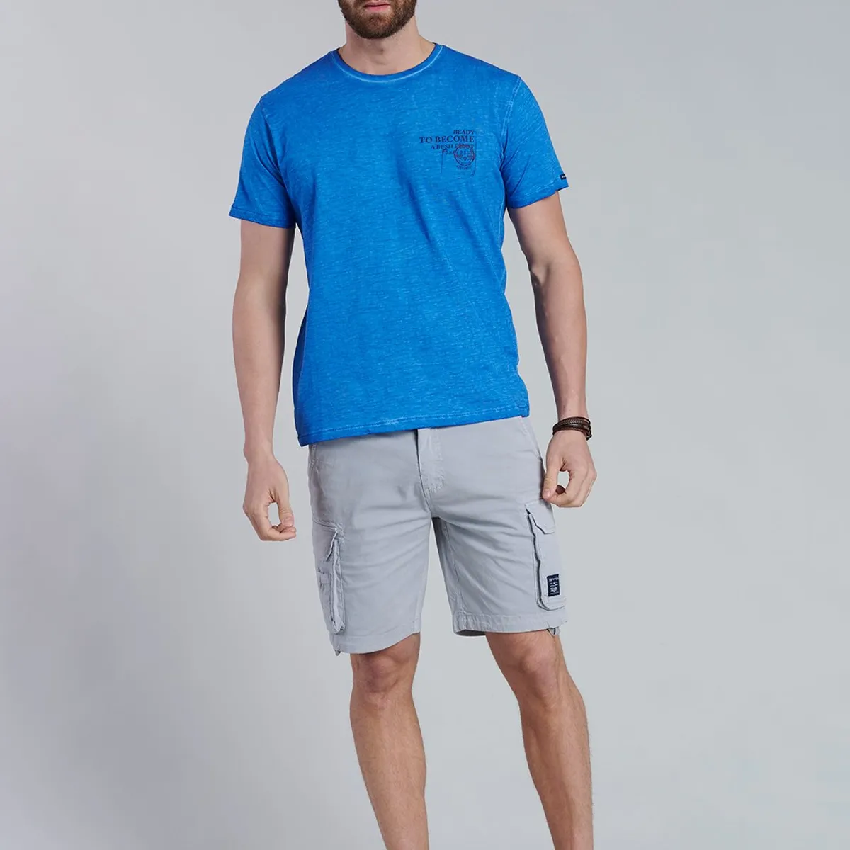 FEROUCH - Polera New York Celeste Ferouch