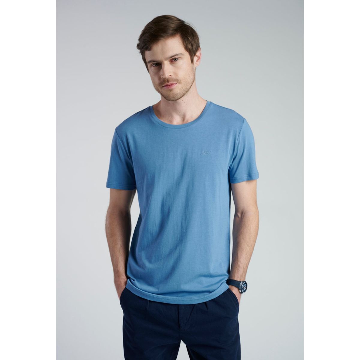 NEW MAN - Polera Murcia Azul New Man