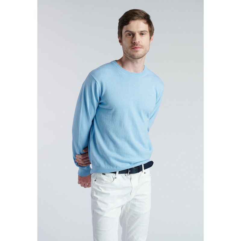 NEW MAN - Sweater Vigo Celeste New Man
