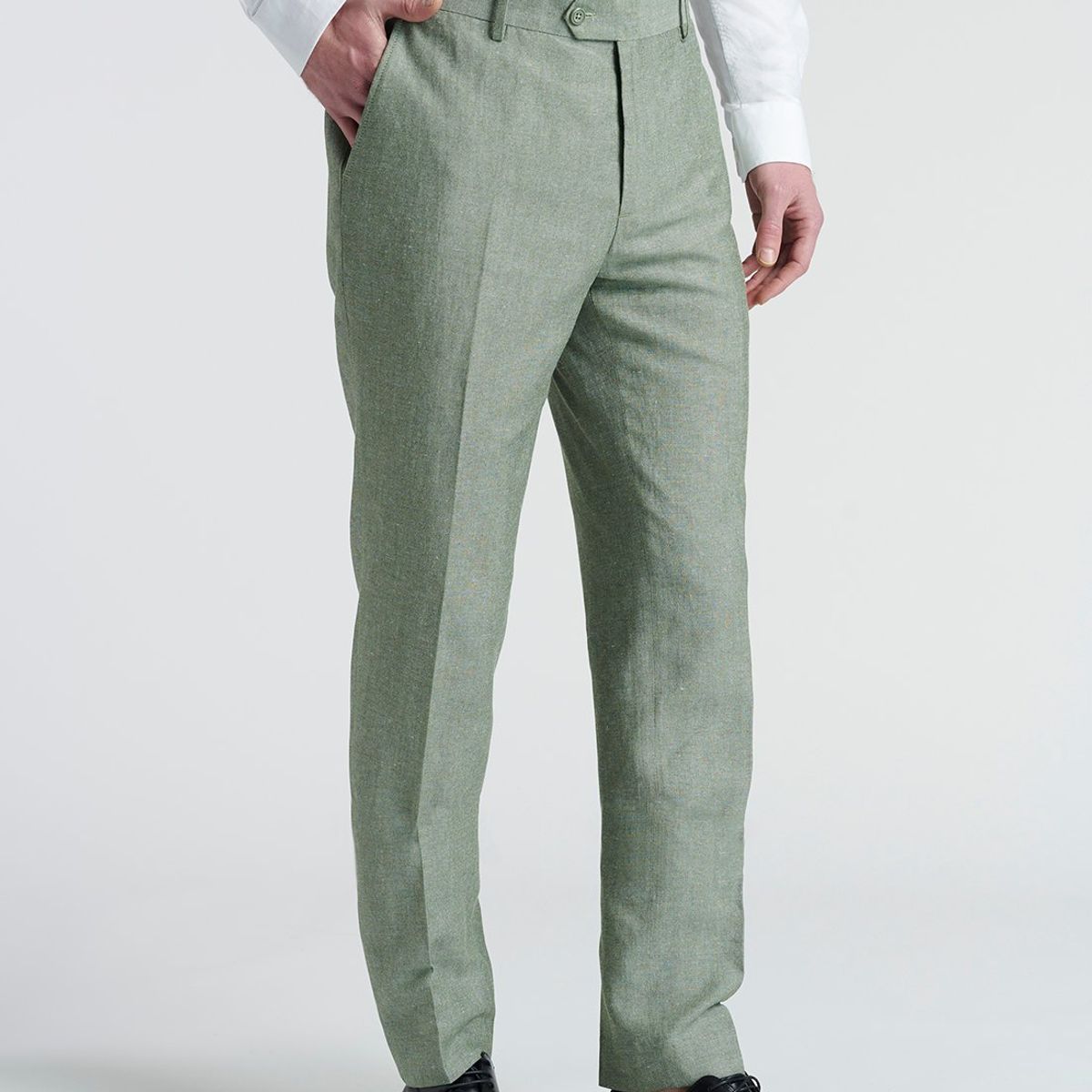NEW MAN - Pantalon Cork Verde New Man