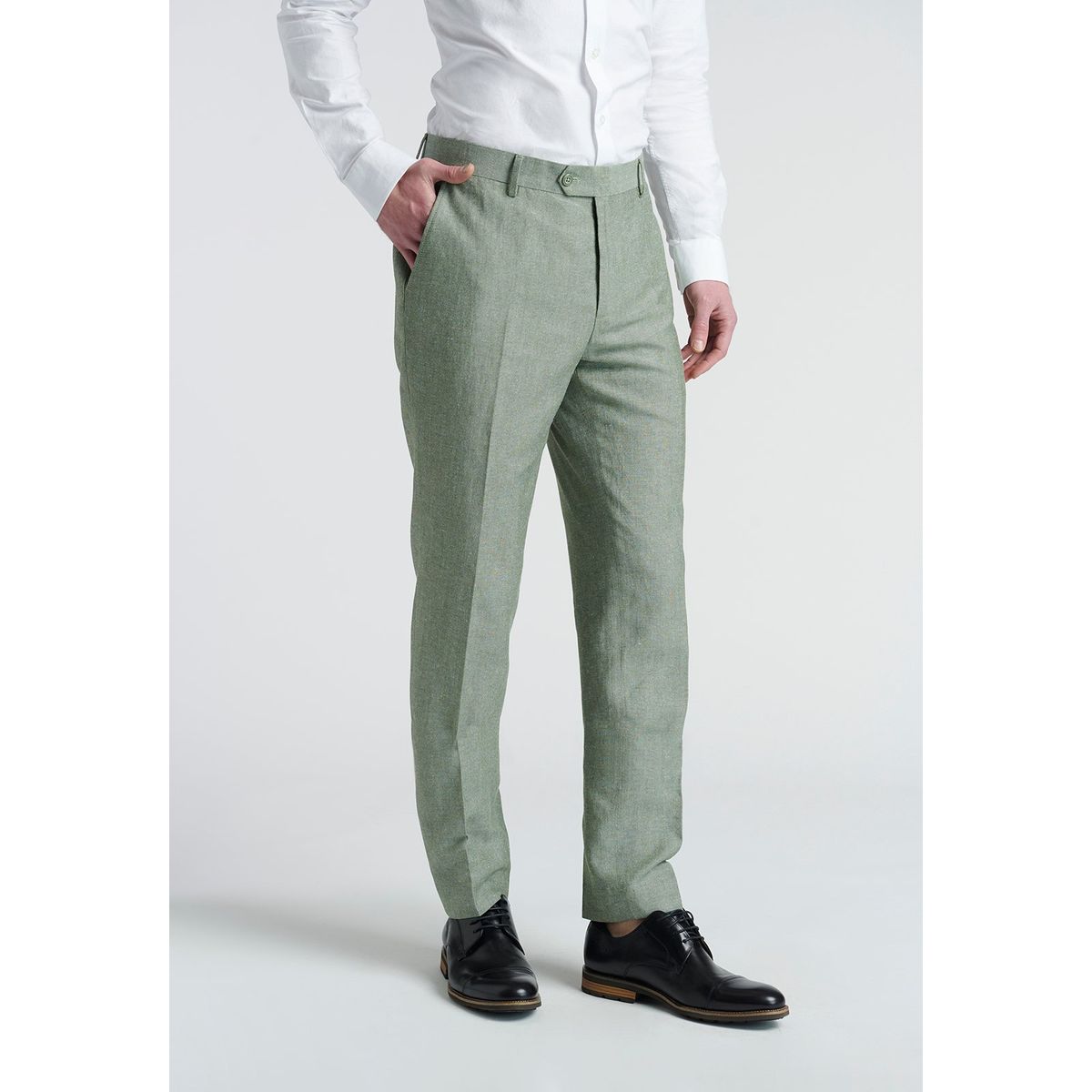 NEW MAN - Pantalon Cork Verde New Man
