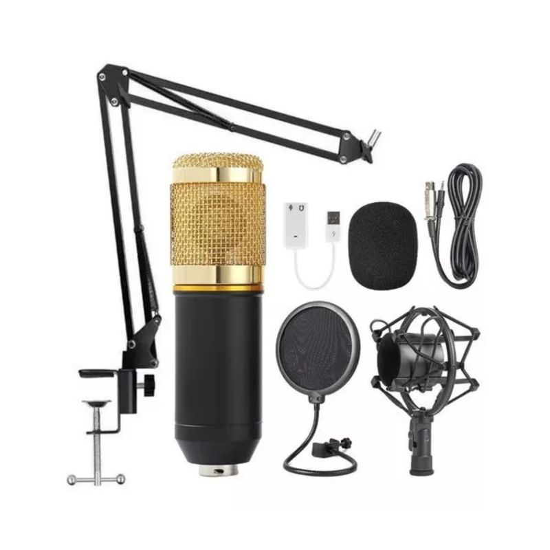 IMPORTCLICK - Set Micrófono Condensador Articulado Estéreo Profesional IMPORTCLICK