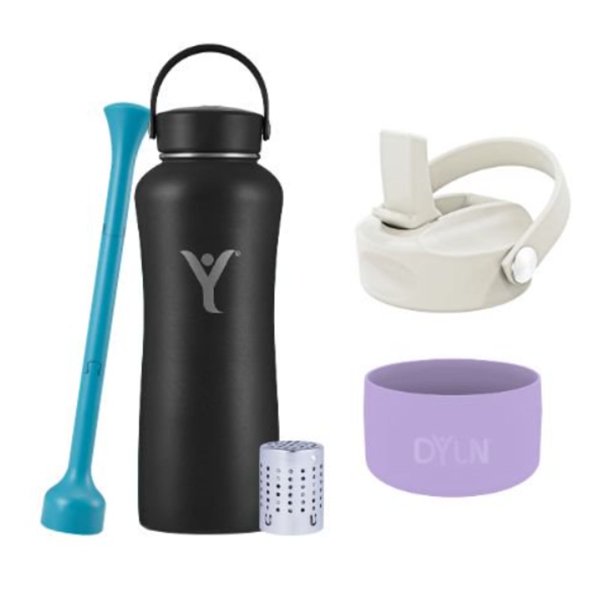 Dyln - Pack Botella Térmica DYLN 1182ml + Filtro + Tapa + Protector