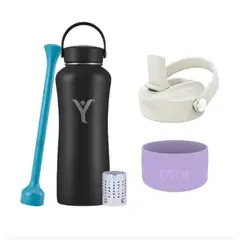 Dyln - Pack Botella Térmica 1182ml + Filtro + Tapa + Protector