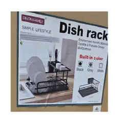 ANGELES DEL HOGAR - Secaplatos De Aluminio 2 Niveles Color Negro PN FAMILY