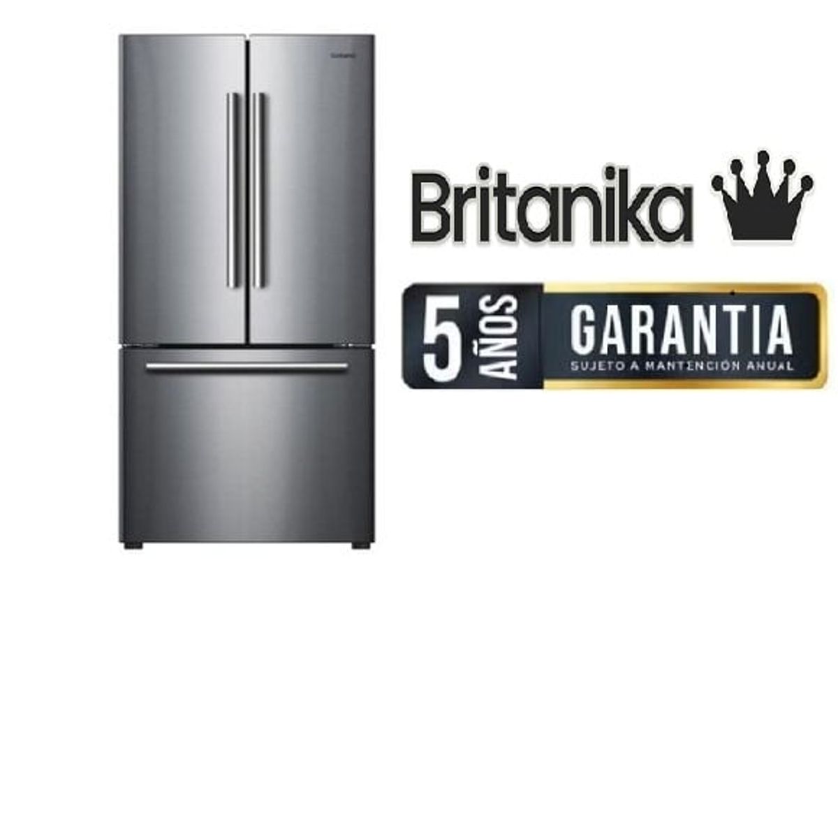 BRITANIKA - Refrigerador Galanz 455 Lts Inox