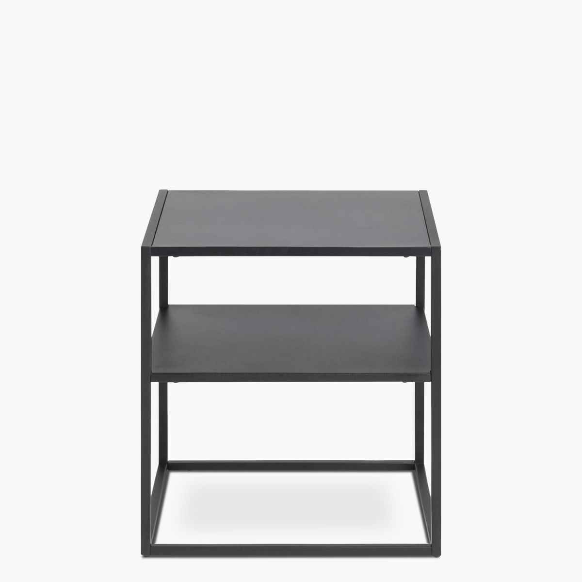 FORM DESIGN - Mesa Lateral Newton con repisa Negro Form